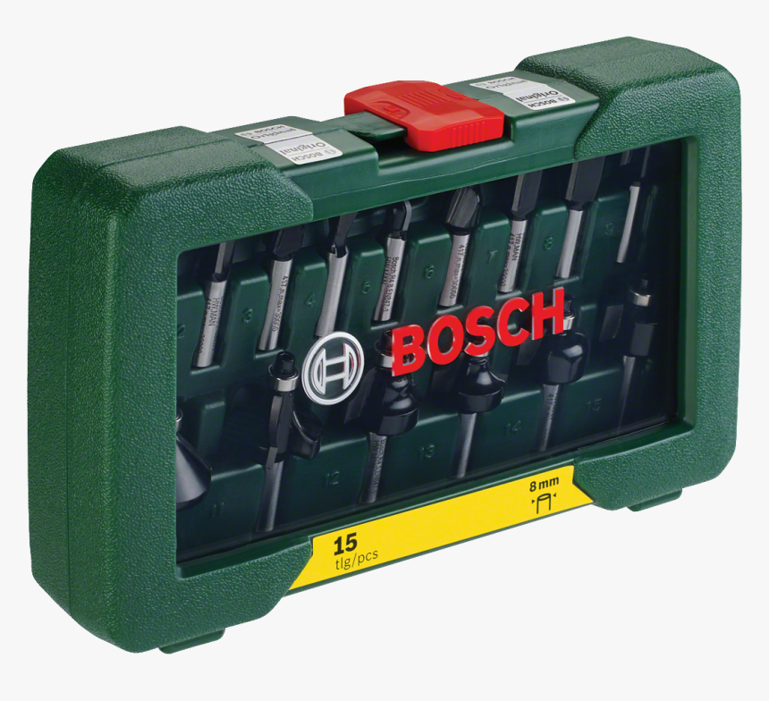 Bosch Router 15 Bit Set, HD Png Download, Free Download