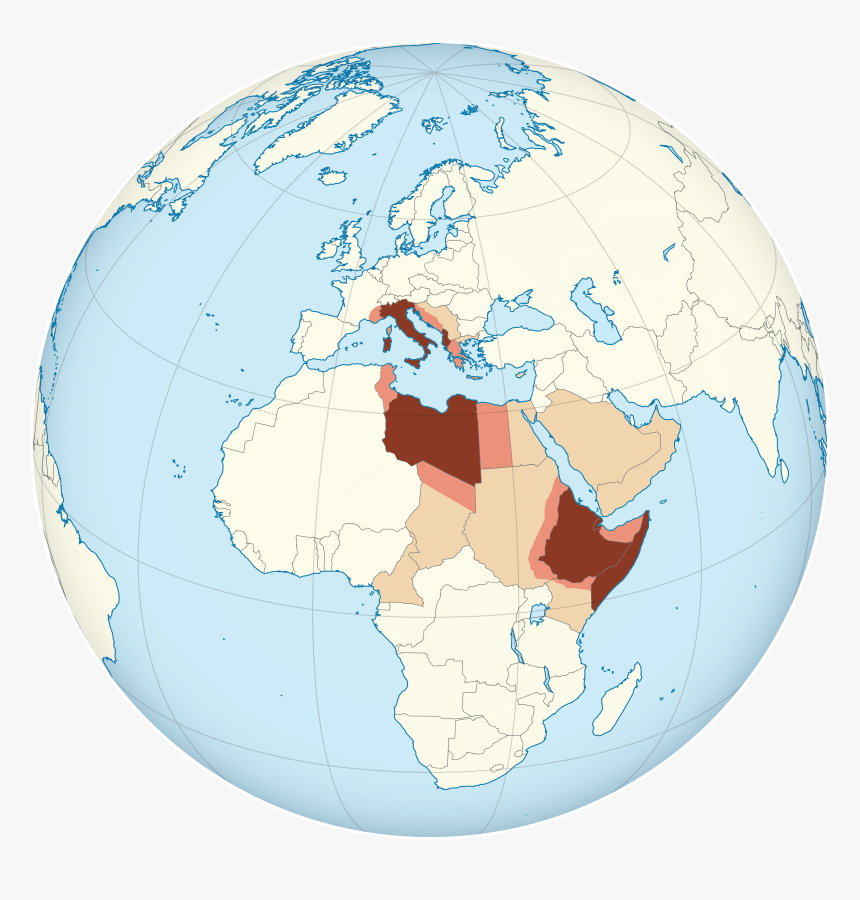 Italian Fascist Empire Globe - New Delhi India World Map, HD Png Download, Free Download