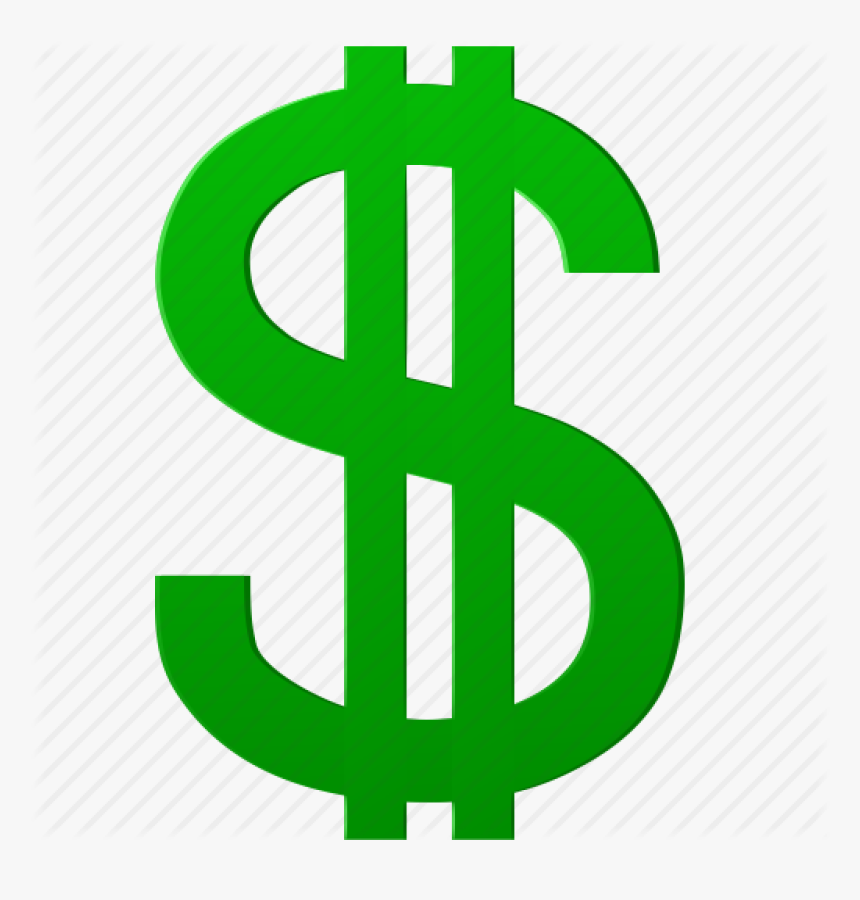 Green Money Sign Green Money Sign Green Dollar Symbol - Dollar Sign With No Background, HD Png Download, Free Download