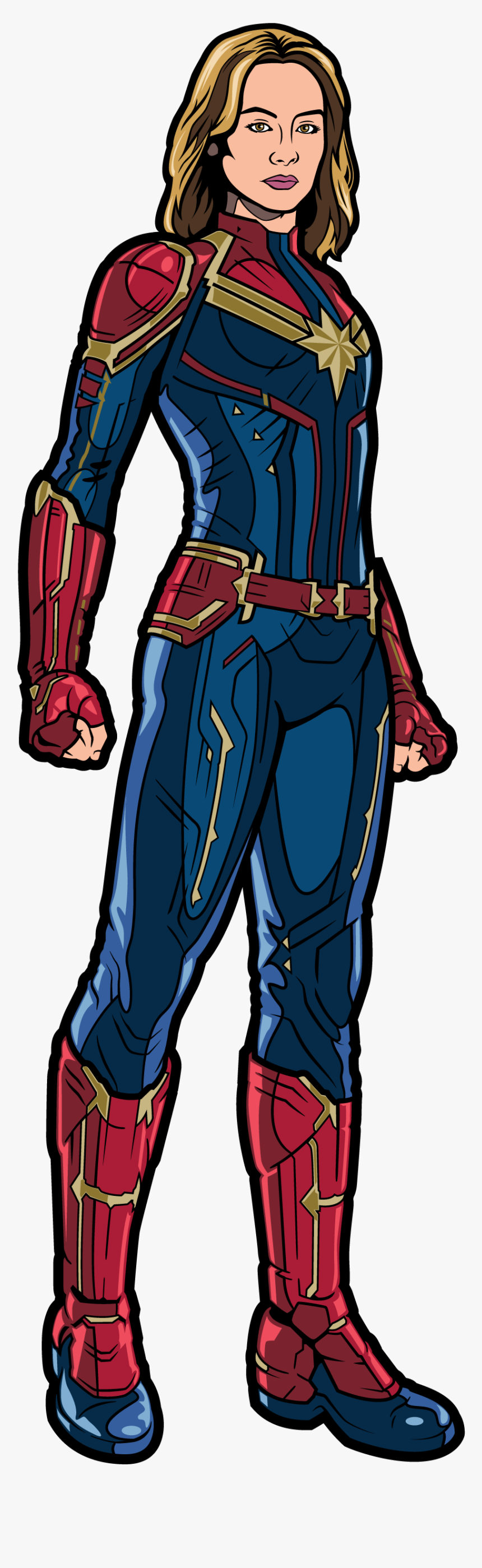 Captain Marvel Png - Captain Marvel Figpin, Transparent Png, Free Download