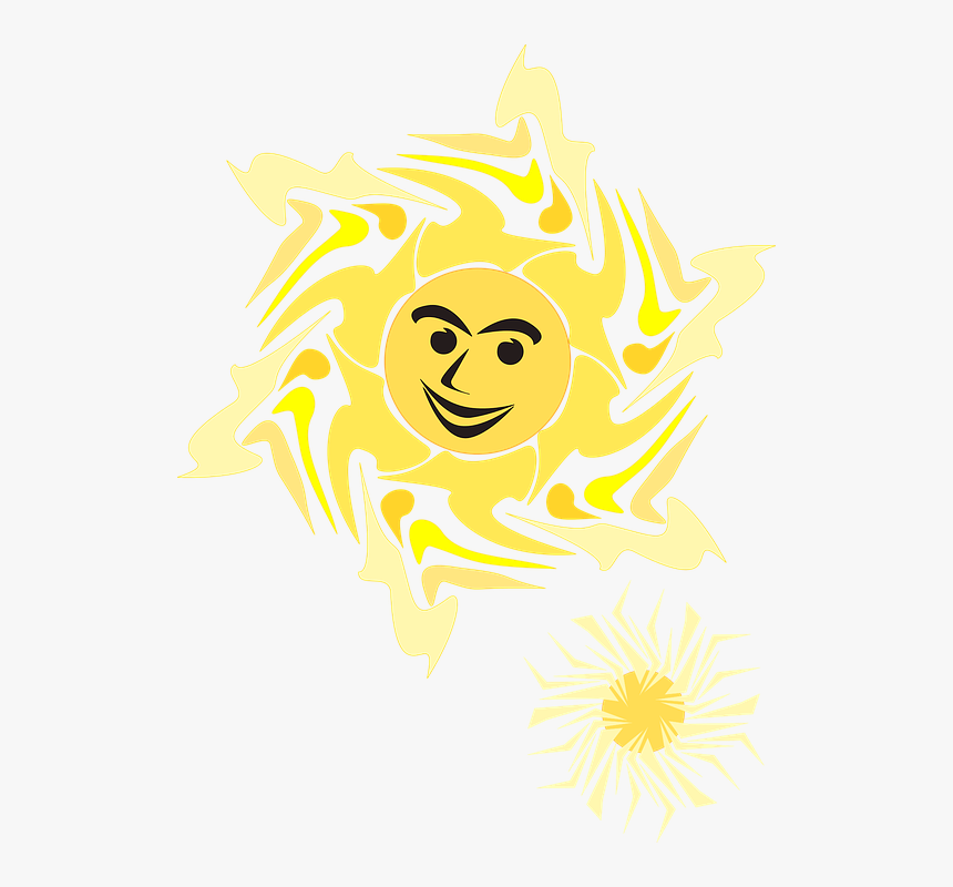 Astronomy Cartoon Happy Light Stars Summer Sun - Cartoon, HD Png Download, Free Download