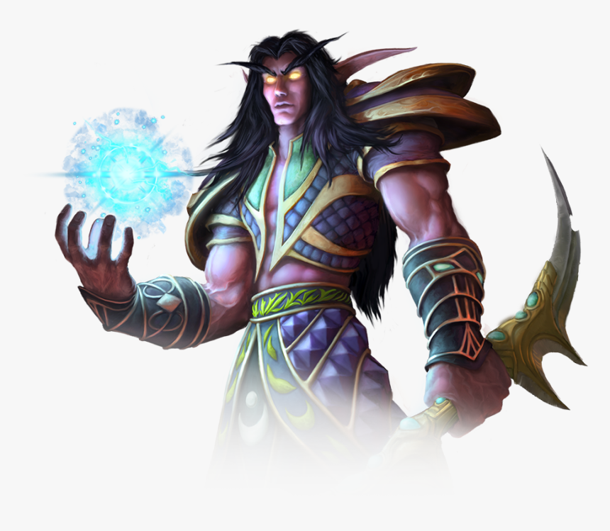 Wow Png Night Elf - Night Elf World Of Warcraft Elf King, Transparent Png, Free Download