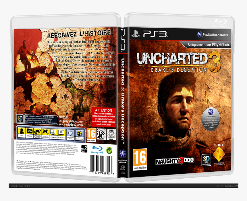 Uncharted 3 Ps3 Box, HD Png Download, Free Download