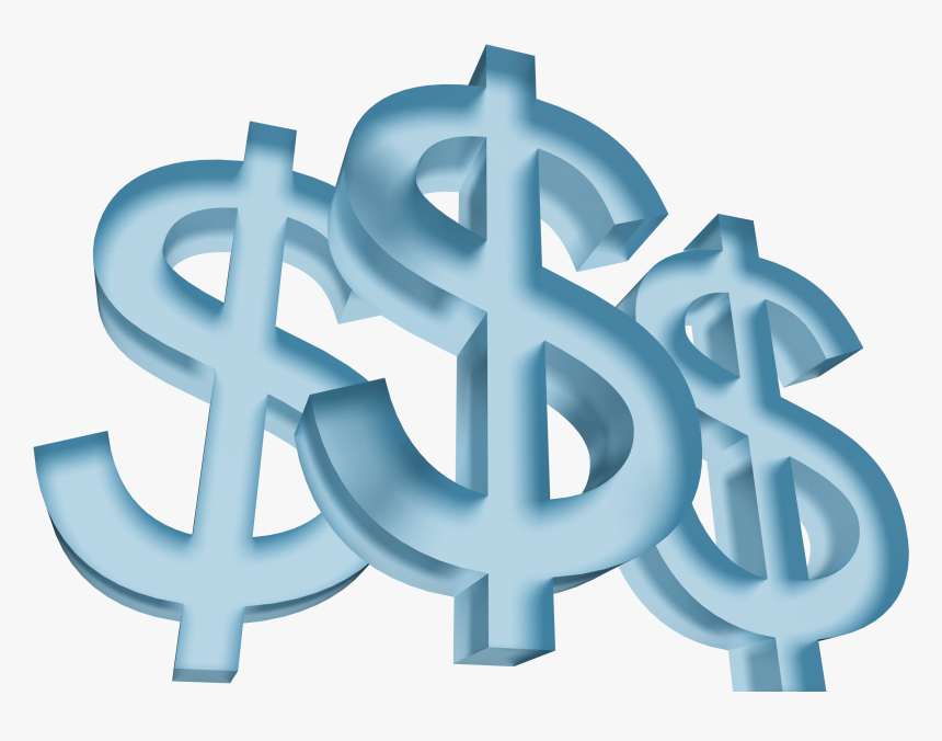 Blue Dollar Signs Transparent, HD Png Download, Free Download