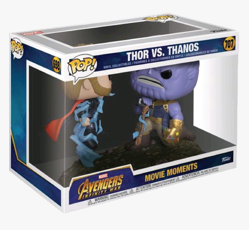 New Thor Vs Thanos Marvel 707 Avengers Movie Moments - Thor Vs Thanos Pop Movie Moment, HD Png Download, Free Download