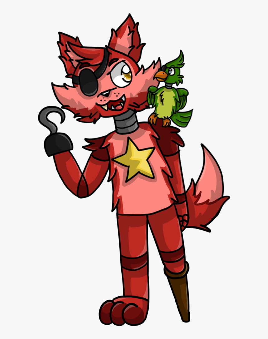 Rockstar Drawing Foxy - Rockstar Foxy By Fanart, HD Png Download - kindpng.