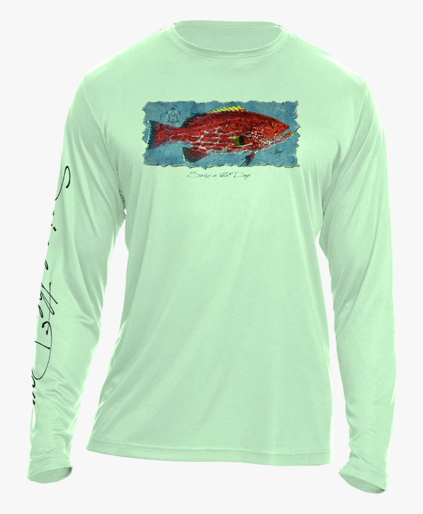 Hooked Carpe Diem - Long-sleeved T-shirt, HD Png Download, Free Download