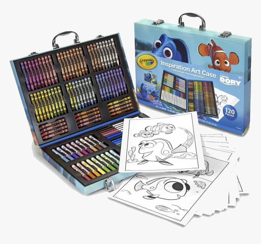 Details About Disney Art Set Kids Crayola Color Crayons - Crayola Finding Dory Art Kit, HD Png Download, Free Download