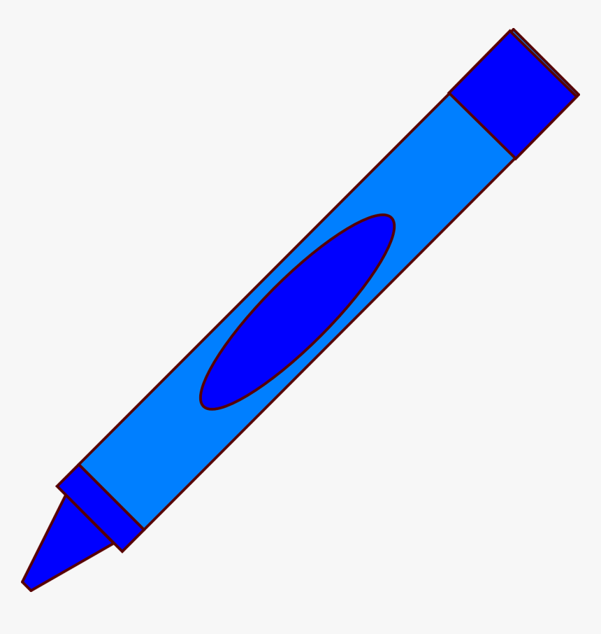 Pen, Crayon, Art, Blue - Blue Crayon Clipart, HD Png Download, Free Download