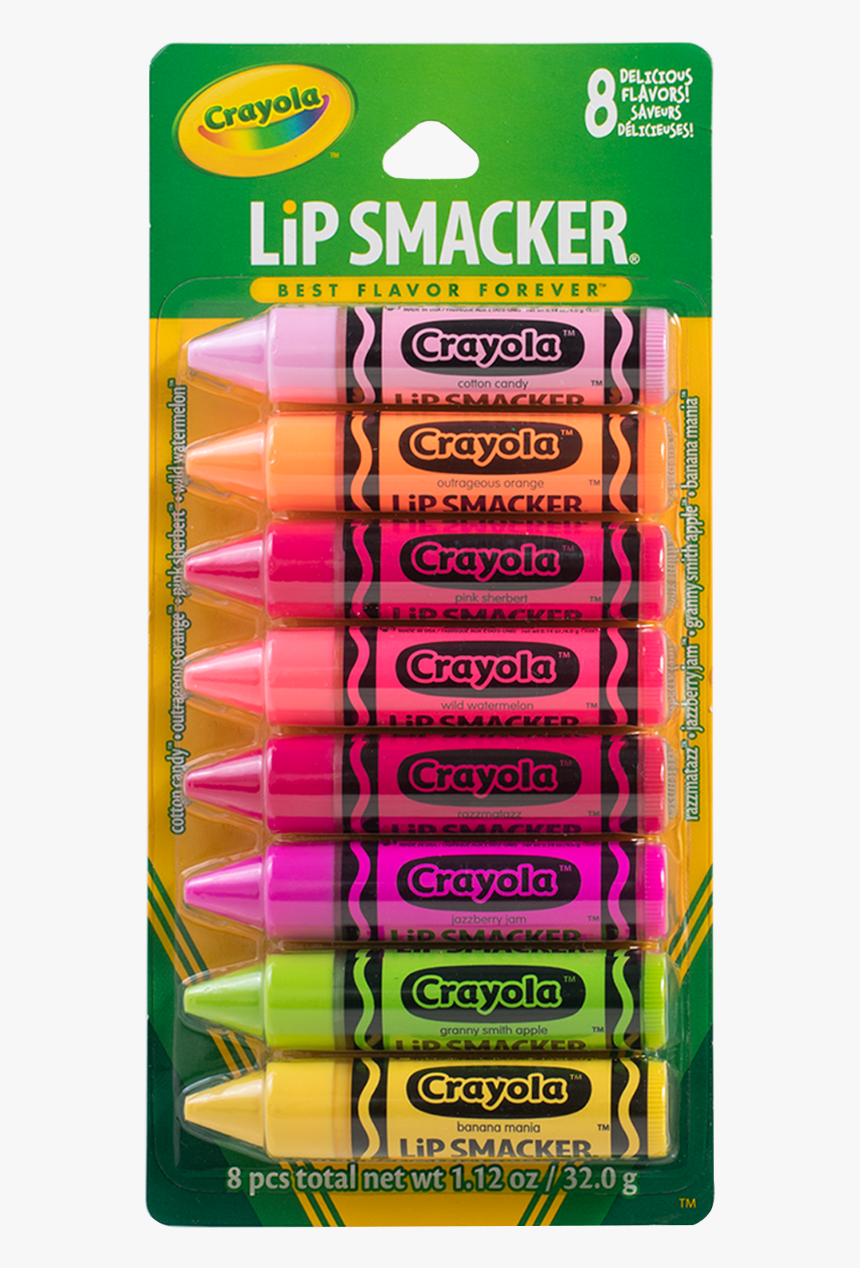 Crayola Lip Balm Party Pack - Lip Smacker Crayola, HD Png Download, Free Download