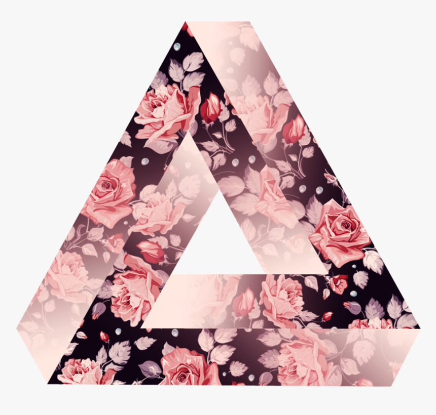 Transparent Hipster Triangle Png - Triangle With Flower Png, Png Download, Free Download