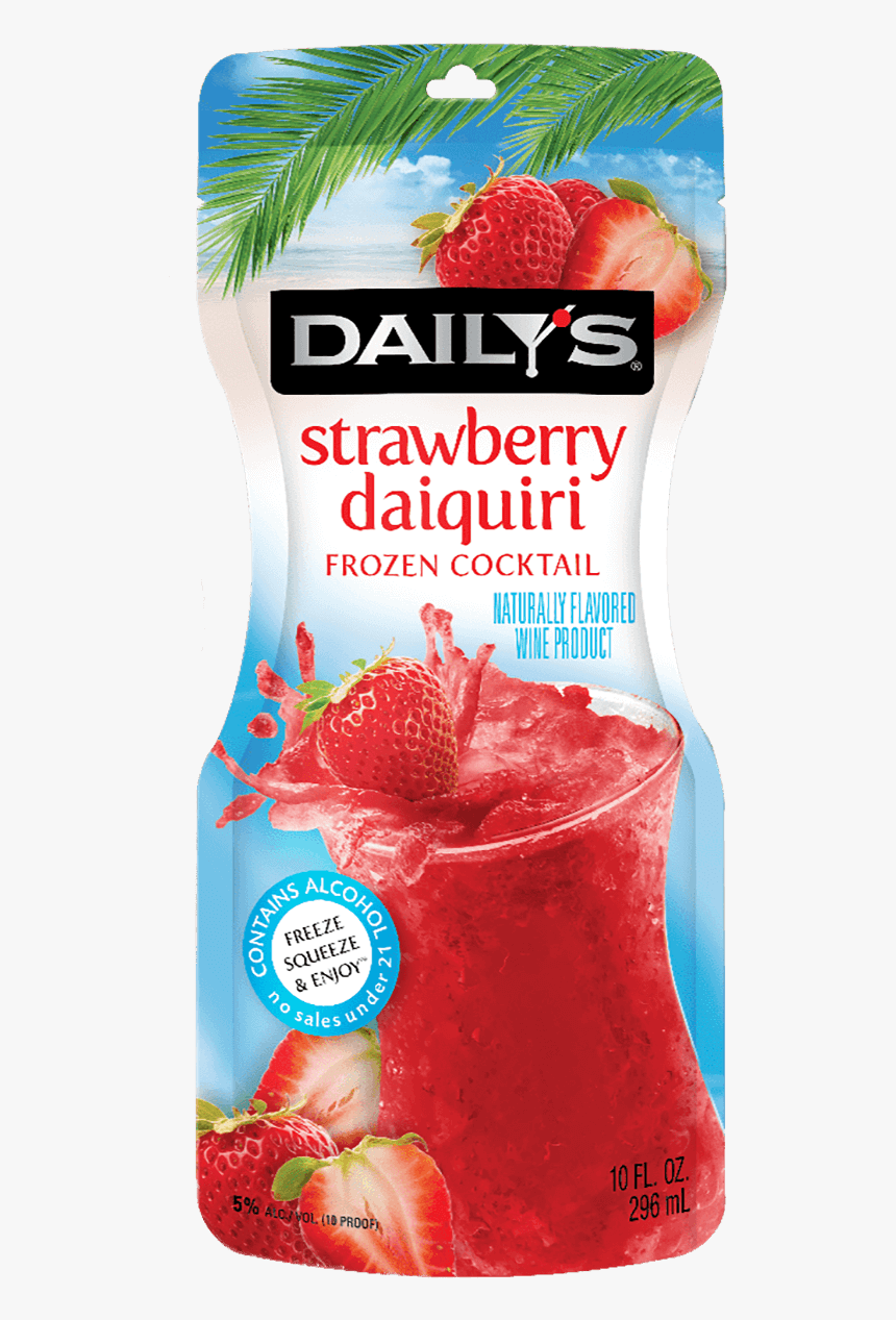 Dailey"s Cocktails Strawberry Daiquiri - Daily's Strawberry Daiquiri Pouch, HD Png Download, Free Download