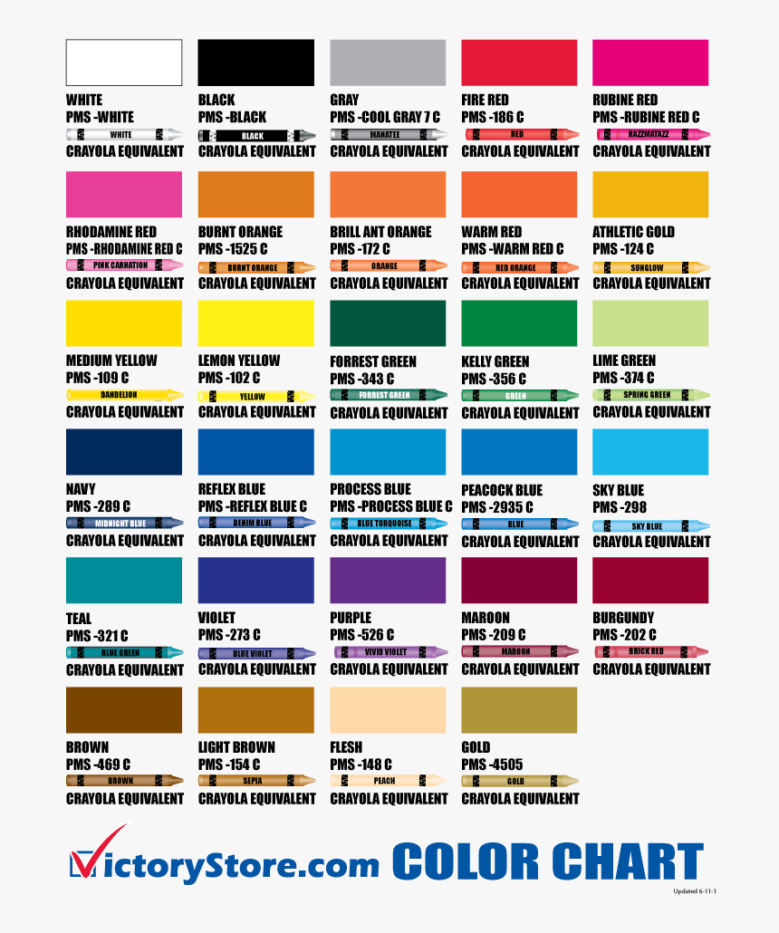 Crayola Names - Standard Crayon Colors, HD Png Download, Free Download