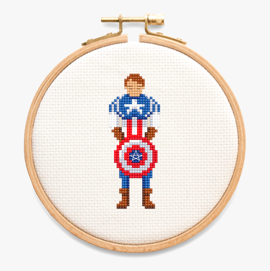 Captain America Sheild Cross Stitch Pattern, HD Png Download, Free Download