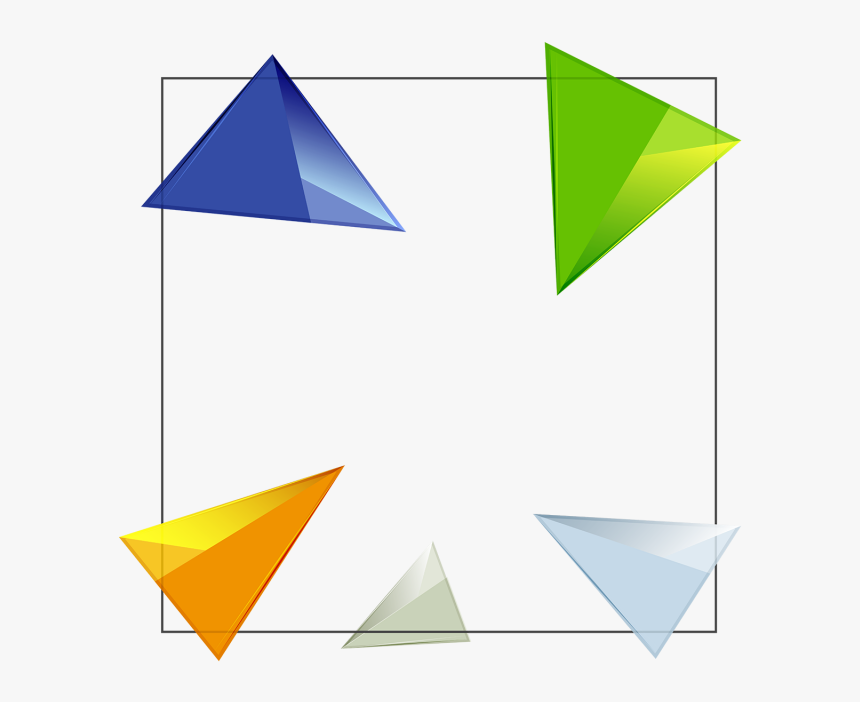 D Geometric Shaped - Triangle Vector 3d Png, Transparent Png, Free Download