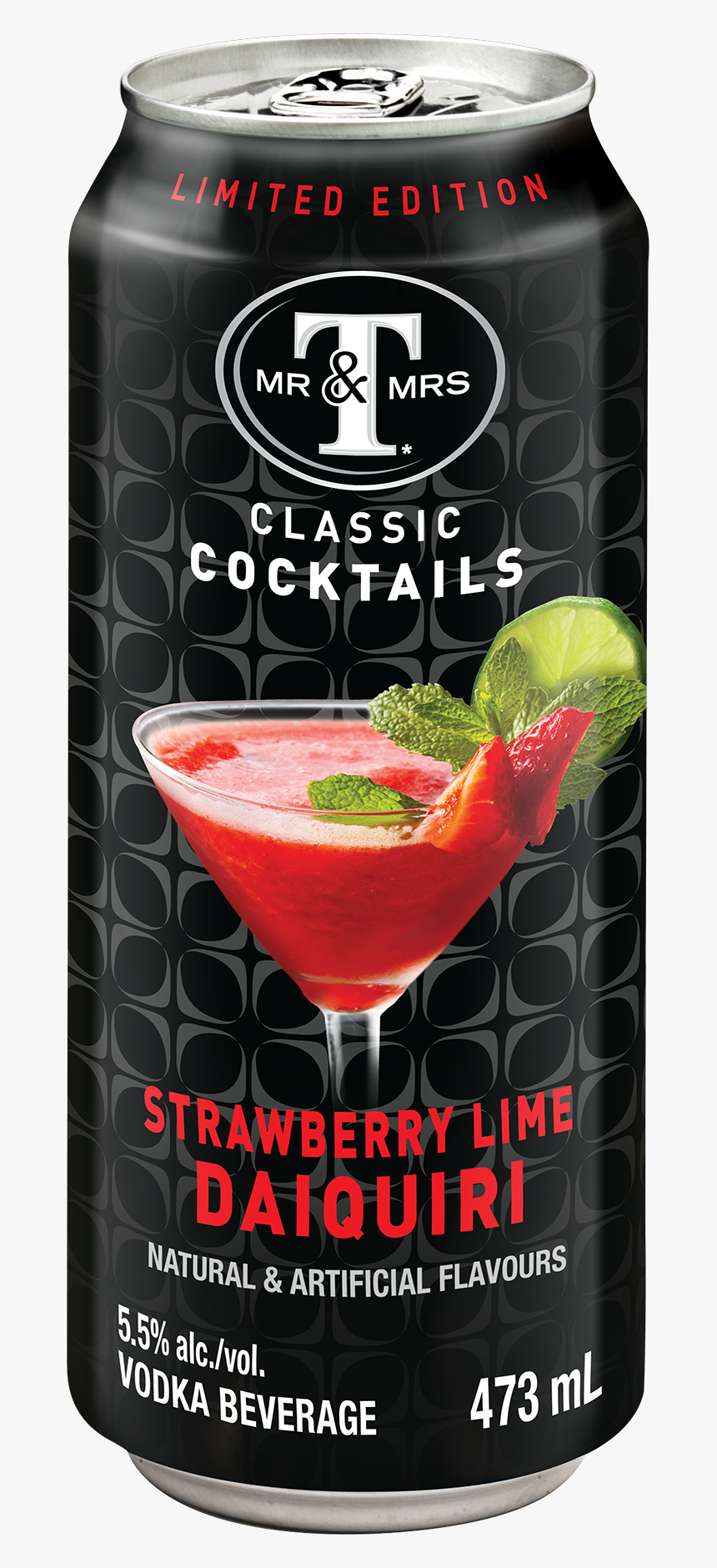 Mott’s Mr & Mrs T Classic Cocktails Strawberry Lime - Mr & Mrs Drinks, HD Png Download, Free Download