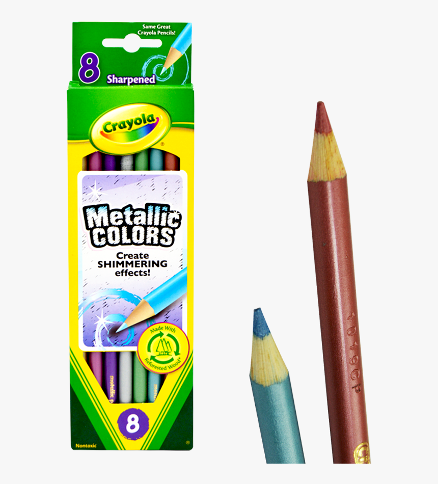 Crayon De Madera Crayola Metálico 8 Colores"
 Title="crayon - Crayola, HD Png Download, Free Download