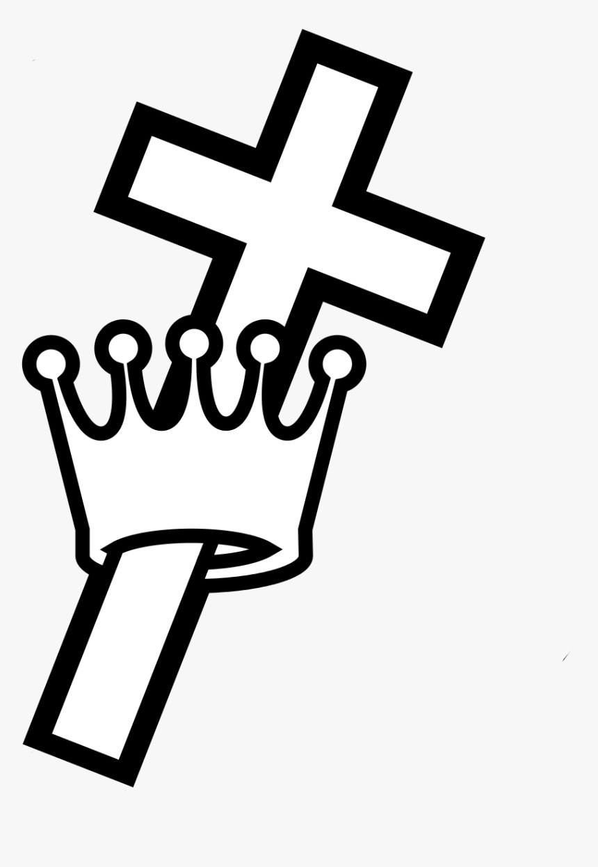 Cross With Crown Drawing, HD Png Download, Free Download