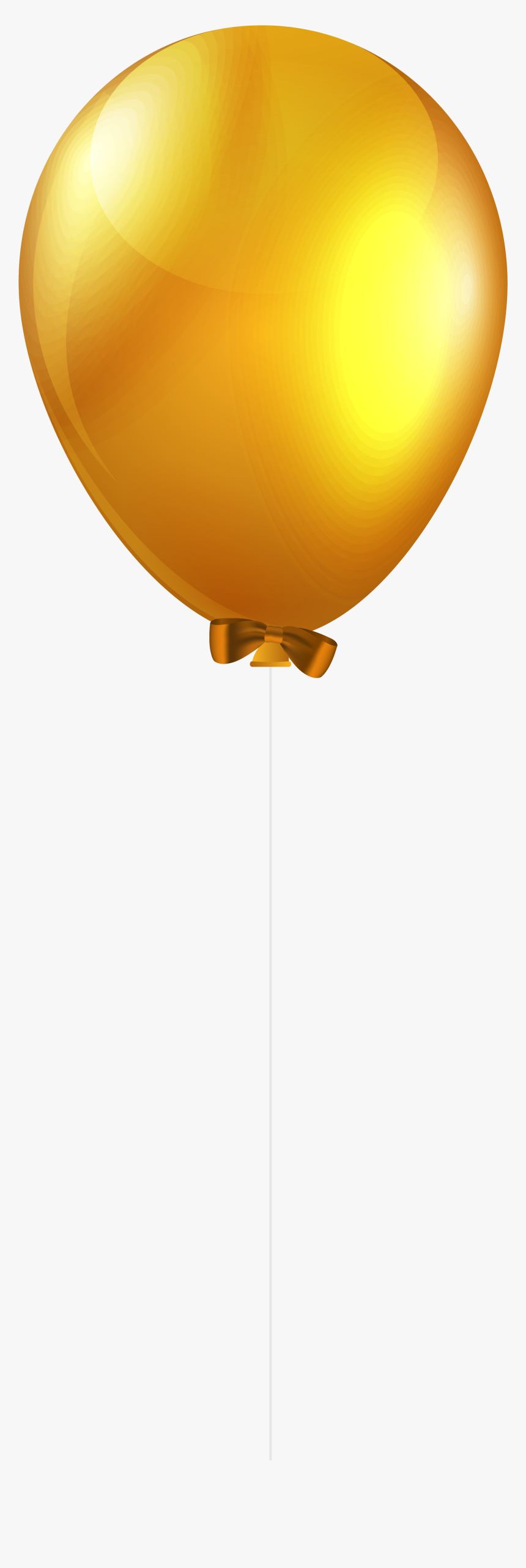 Golden Balloons Png - Individual Birthday Balloons Png, Transparent Png, Free Download