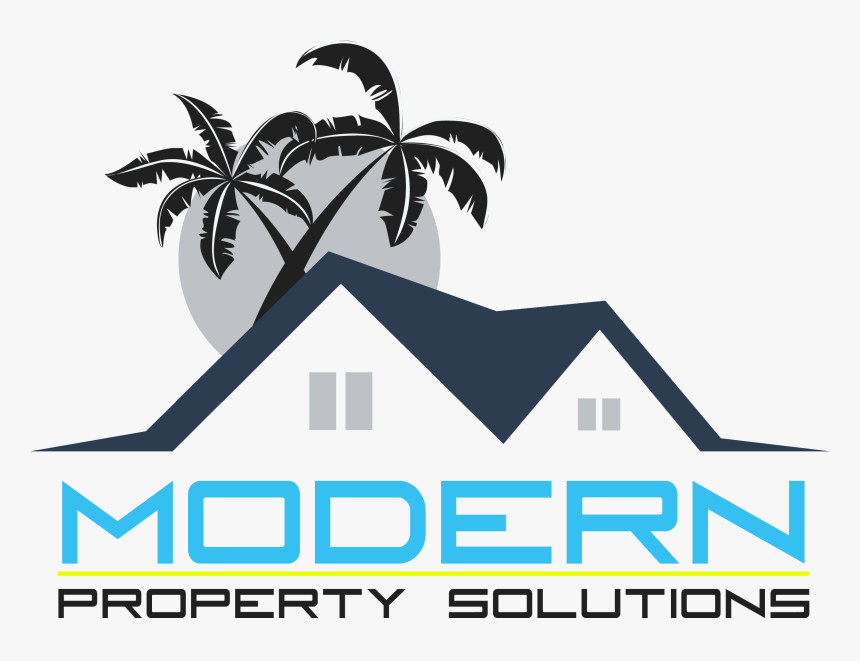 Modern Property Solutions - Transparent Background Palm Tree Sun Png, Png Download, Free Download