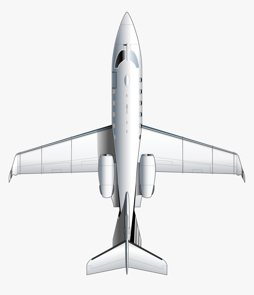 Learjet 31a - Plane Top View Png, Transparent Png, Free Download