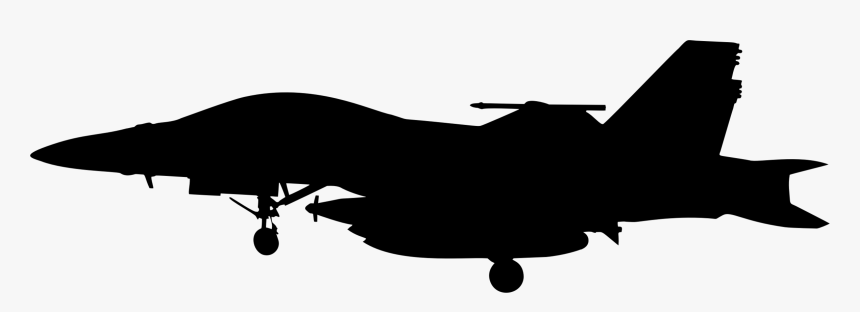 Silhouette,monochrome Photography,aircraft - Fighter Jet Silhouette Png, Transparent Png, Free Download