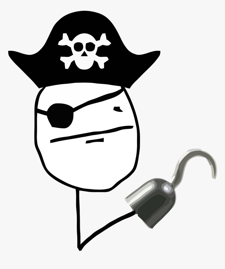 Pirate Poker Face Meme, HD Png Download, Free Download