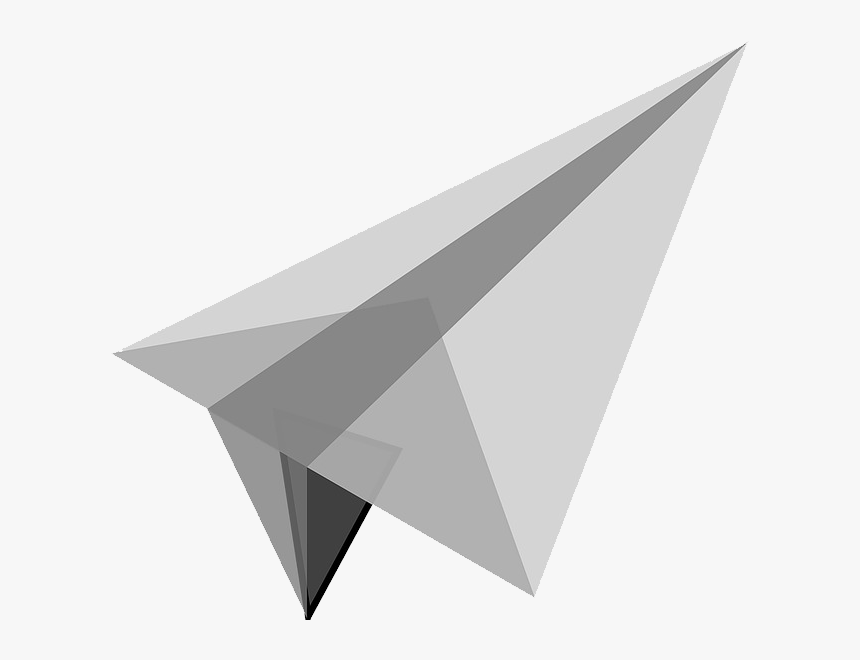 White Paper Plane - Origami Of Aeroplane Transparent, HD Png Download, Free Download