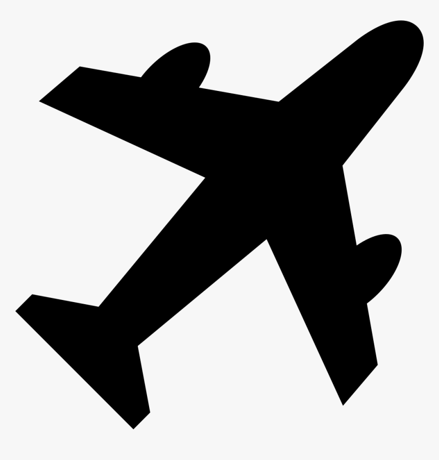 Plane Icon Png - Black Airplane Icon Png, Transparent Png, Free Download