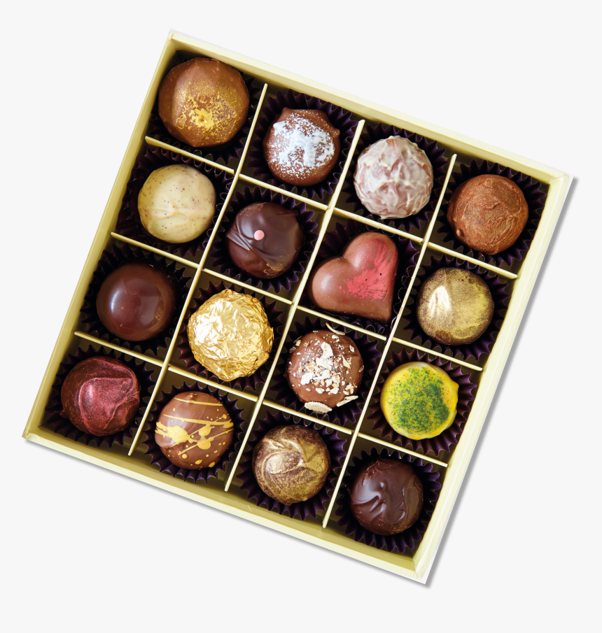 Chocolate Box Top View , Png Download - Chocolate Truffle, Transparent Png, Free Download