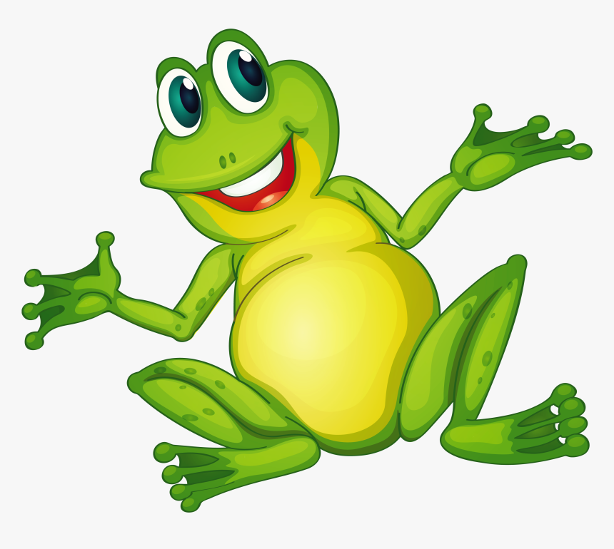 Frog Vector 3d Png - Frog Cartoon Transparent, Png Download - kindpng
