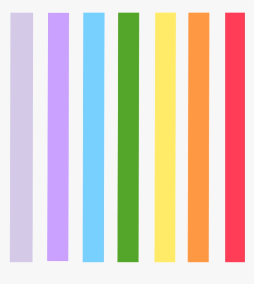 rainbow #colorful #line #linestickers #lines #ftestickers - Rainbow Lines  Png, Transparent Png - kindpng