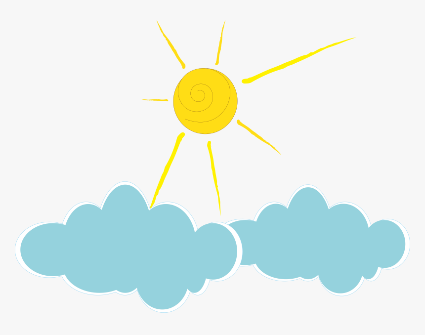 Sun And Cloud Vector Png, Transparent Png, Free Download