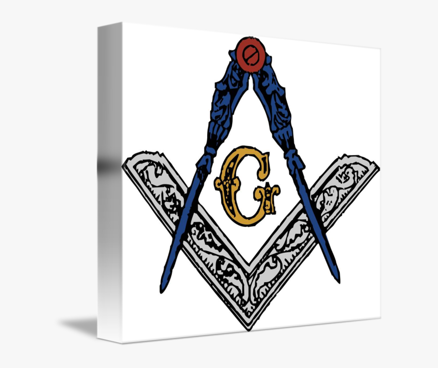 Masonic Square And Compass Greeting Cards - Freemason Symbols, HD Png Download, Free Download