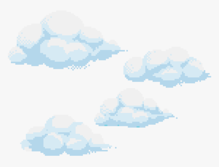 #cloud #clouds #pixelated #kawaii #aesthetic #cute - 8 Bit Clouds Transparent, HD Png Download, Free Download