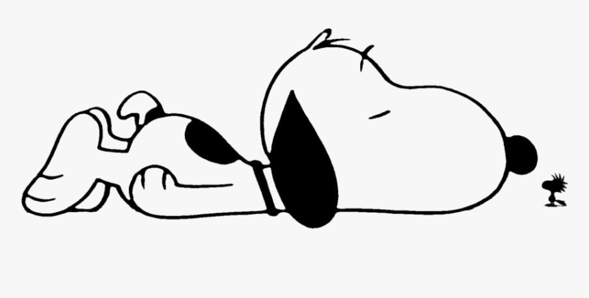 Transparent Snoopy Sleeping Picture - Newton's 1st Law Of Motion Drawing, HD Png Download, Free Download
