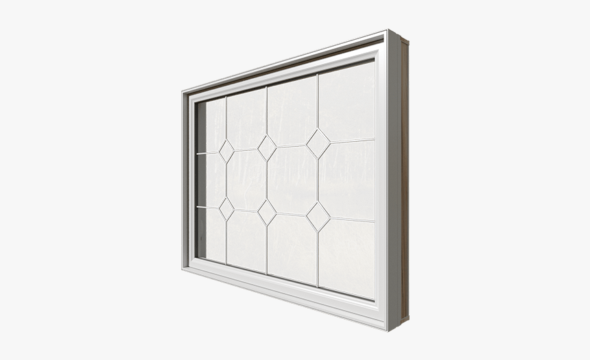 A Closed Classic Awning Window From The Side - Shower Door, HD Png Download, Free Download