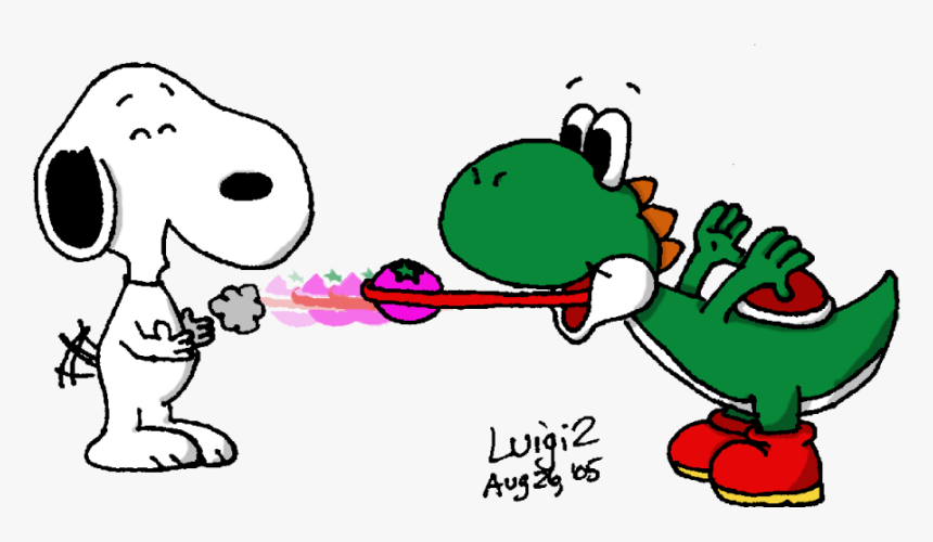 Sick Clipart Snoopy - Yoshi Snoopy, HD Png Download, Free Download