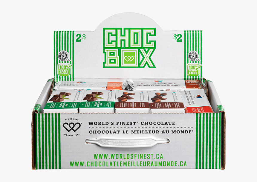 Chocolate Box Peanut Free Regional $2 - World's Finest Chocolate Choc Box, HD Png Download, Free Download