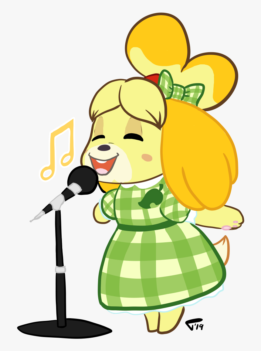 2 Jan - Animal Crossing Isabelle Singing, HD Png Download, Free Download