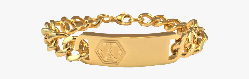 Gold Id Bracelet Png, Transparent Png, Free Download