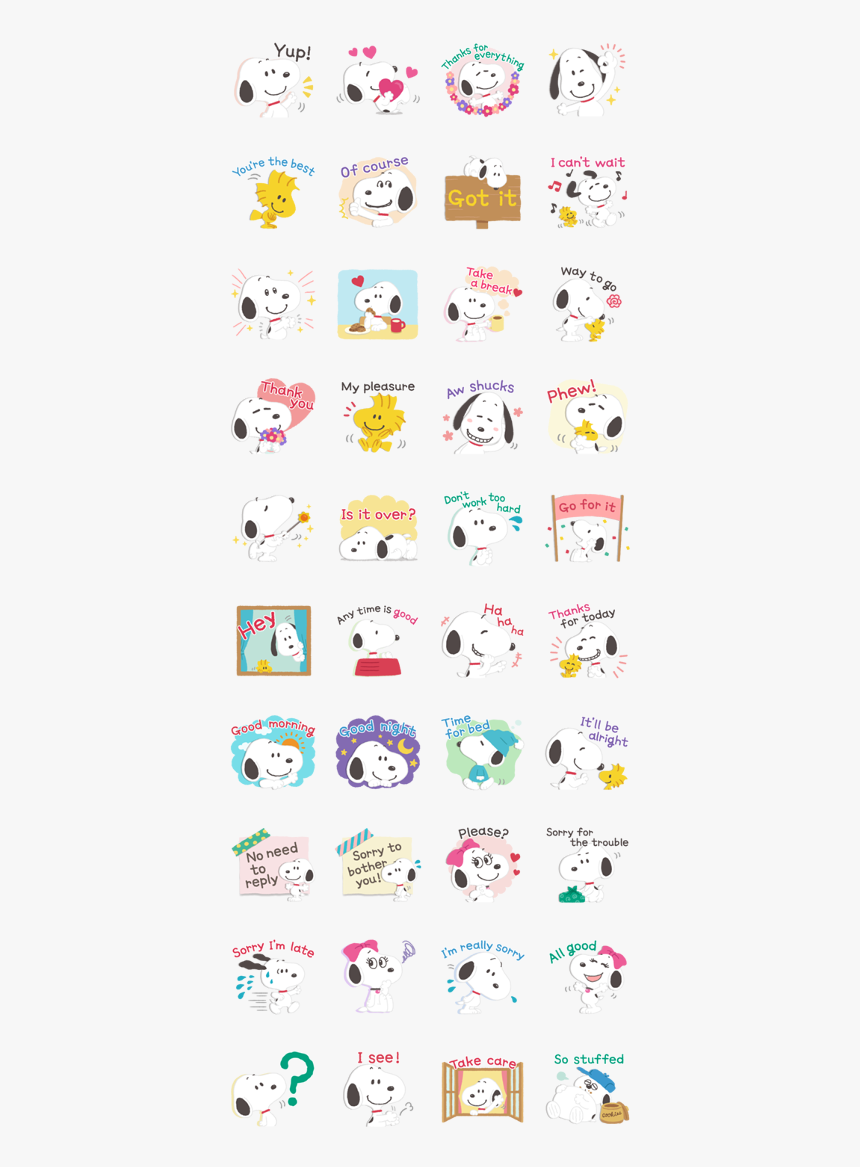 Transparent Snoopy Sleeping Png - Stickers De Snoopy Para Whatsapp Ios, Png Download, Free Download