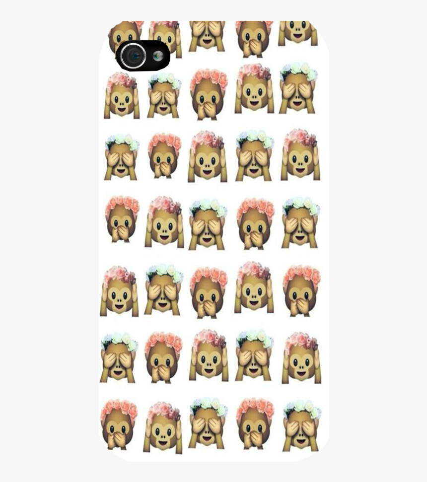 Three Girly Monkeys Emoji Iphone, Ipod Or Galaxy Case - Tapety Na Telefon Małpki, HD Png Download, Free Download