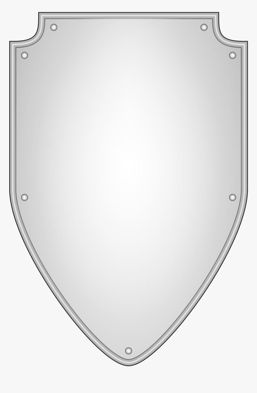 Shield - Silver Transparent Shield Png, Png Download, Free Download