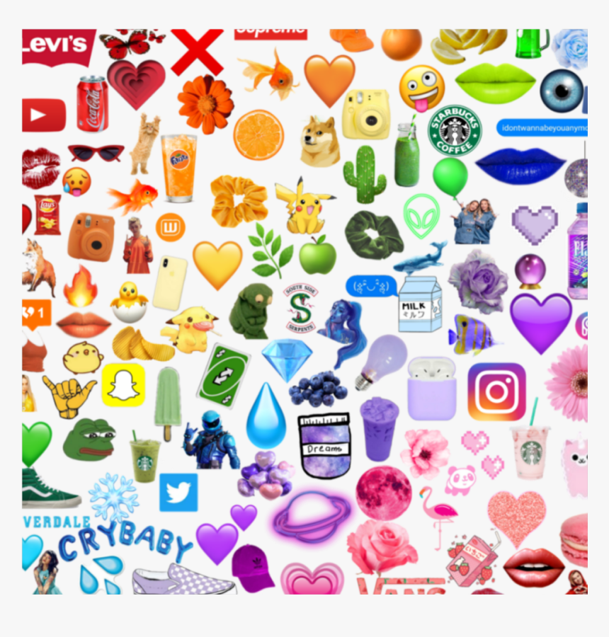 #rainbow #red #orange #yellow #green #blue #purple - Rainbow Emoji Background, HD Png Download, Free Download