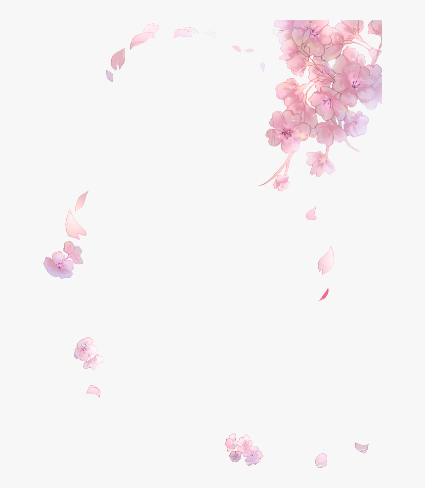 #anime #flower #flowers #kawaii - Anime Cherry Blossom Transparent, HD Png Download, Free Download