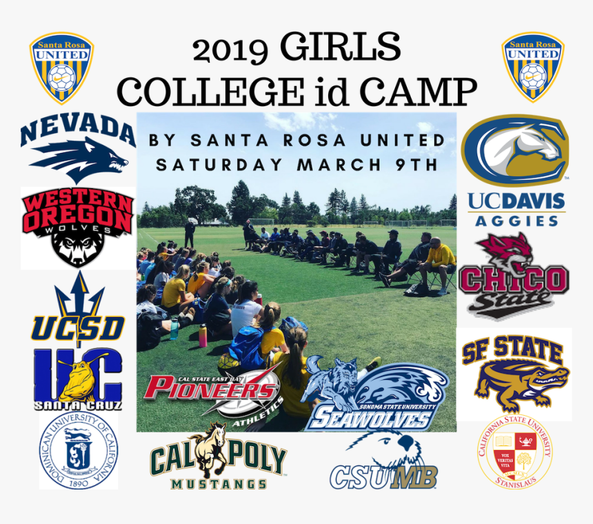 2019 Girls College Id Camp By Santa Rosa United Soccer - Crew, HD Png Download, Free Download
