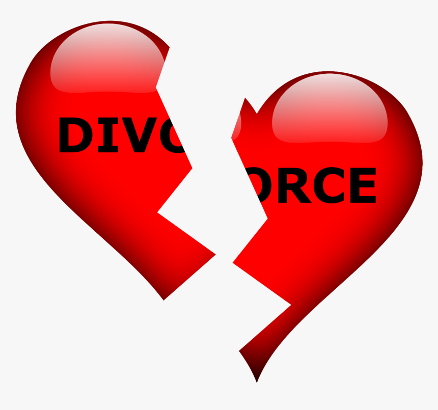 Break Up Transparent Png - Divorce Heart, Png Download, Free Download