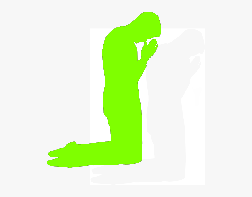 Transparent Clipart Of Praying Hands - Man Kneeling In Prayer, HD Png Download, Free Download