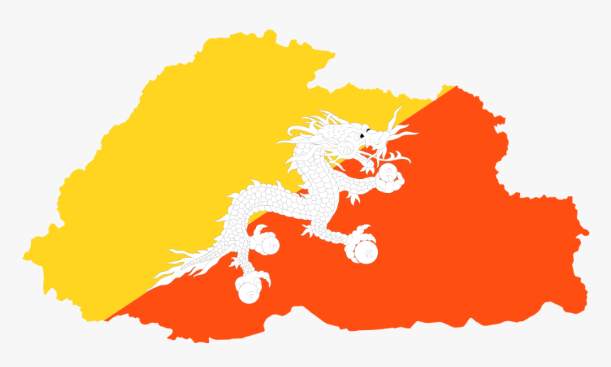 Country Clipart Geography - Real National Bhutan Flag, HD Png Download, Free Download